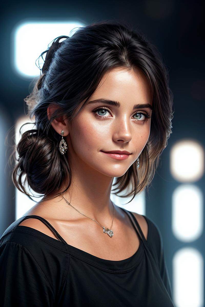 00302-3471390704-CartoonVision Final-photo of beautiful (c0urteneyc0x-130_0.99), a woman with perfect hair, hair upsweep updo, wearing (black tunic_1.1),  ((Arcade_1.png